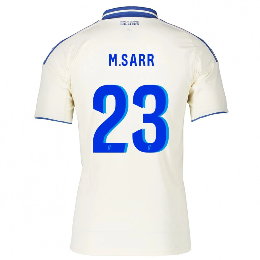 Danxen Criança Camisola Mamadou Sarr #23 Champagne Azul Alternativa 2025/26 Camisa Brasil