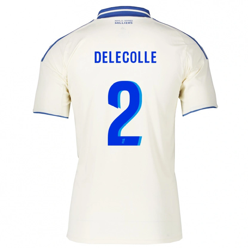 Danxen Criança Camisola Timéo Delecolle #2 Champagne Azul Alternativa 2025/26 Camisa Brasil