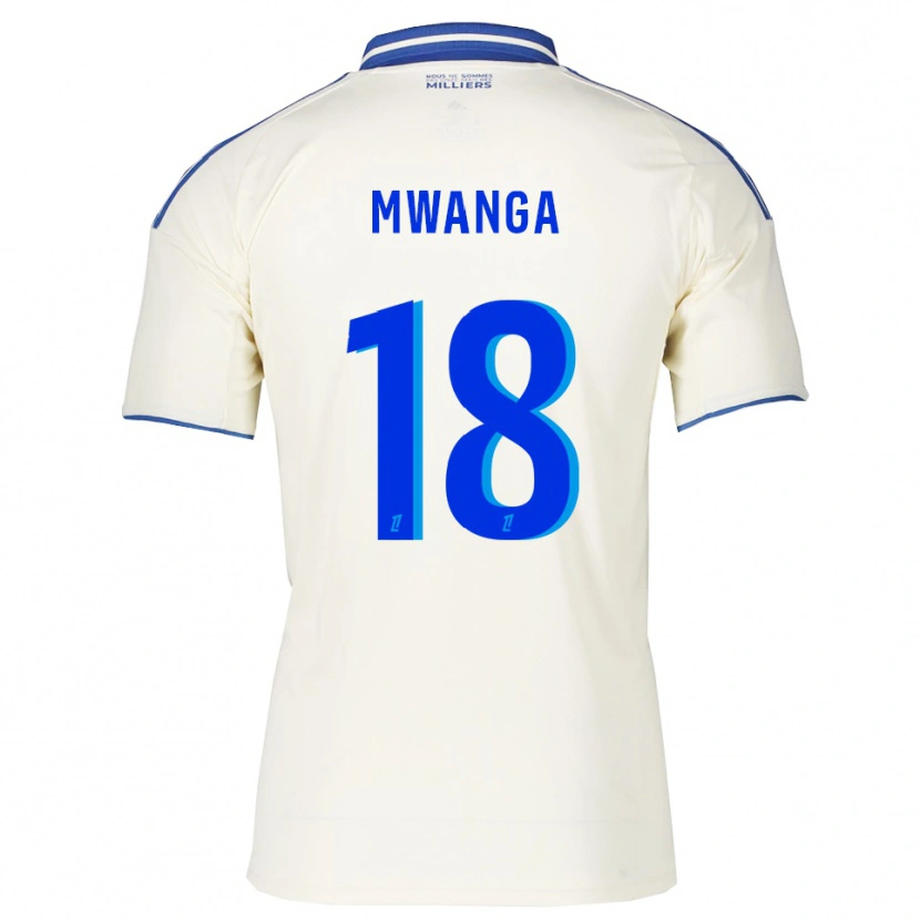Danxen Criança Camisola Junior Mwanga #18 Champagne Azul Alternativa 2025/26 Camisa Brasil