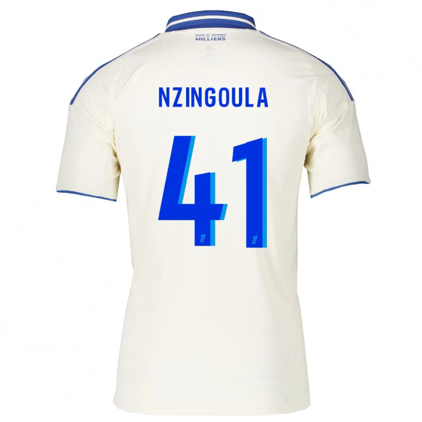 Danxen Criança Camisola Rabby Nzingoula #41 Champagne Azul Alternativa 2025/26 Camisa Brasil