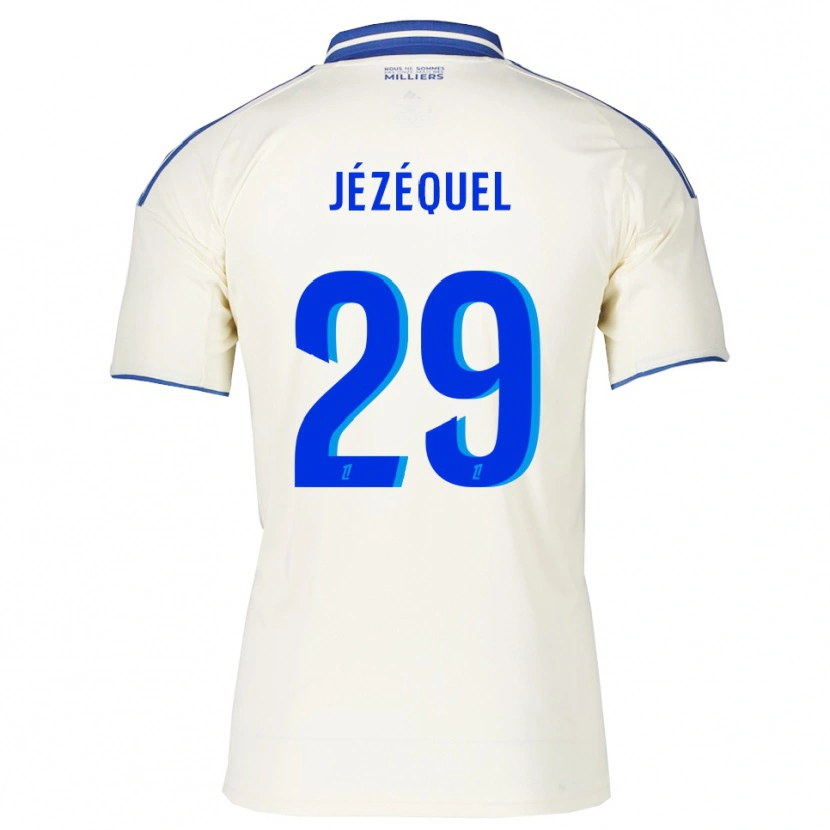 Danxen Criança Camisola Emmy Jézéquel #29 Champagne Azul Alternativa 2025/26 Camisa Brasil