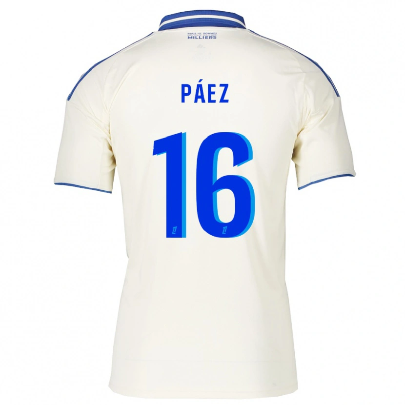 Danxen Criança Camisola Kendry Páez #16 Champagne Azul Alternativa 2025/26 Camisa Brasil
