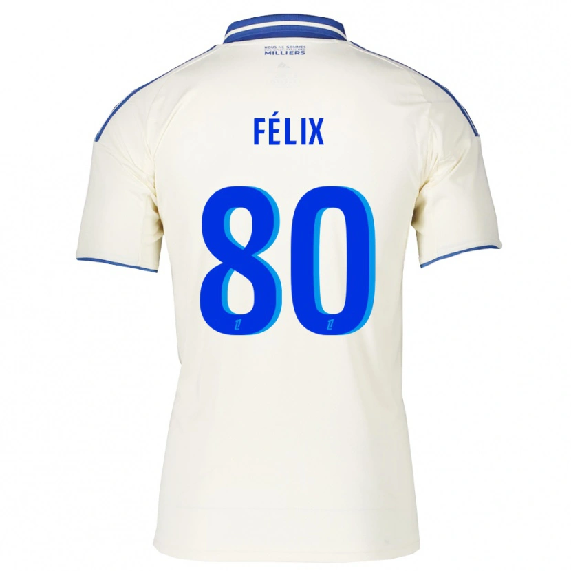 Danxen Criança Camisola Félix Lemaréchal #80 Champagne Azul Alternativa 2025/26 Camisa Brasil