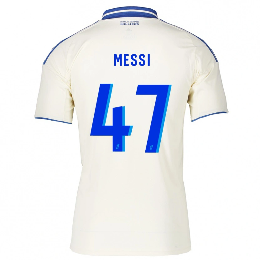 Danxen Criança Camisola Rayane Messi #47 Champagne Azul Alternativa 2025/26 Camisa Brasil