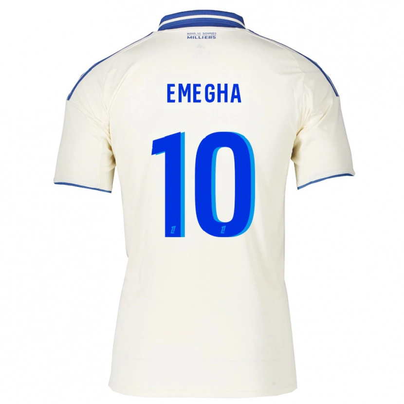 Danxen Criança Camisola Emanuel Emegha #10 Champagne Azul Alternativa 2025/26 Camisa Brasil
