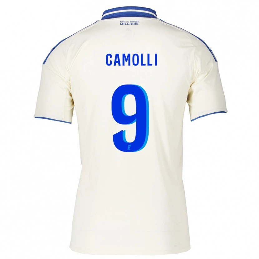 Danxen Criança Camisola Benjamin Camolli #9 Champagne Azul Alternativa 2025/26 Camisa Brasil