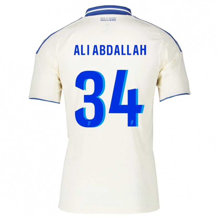 Danxen Criança Camisola Aboubacar Ali Abdallah #34 Champagne Azul Alternativa 2025/26 Camisa Brasil