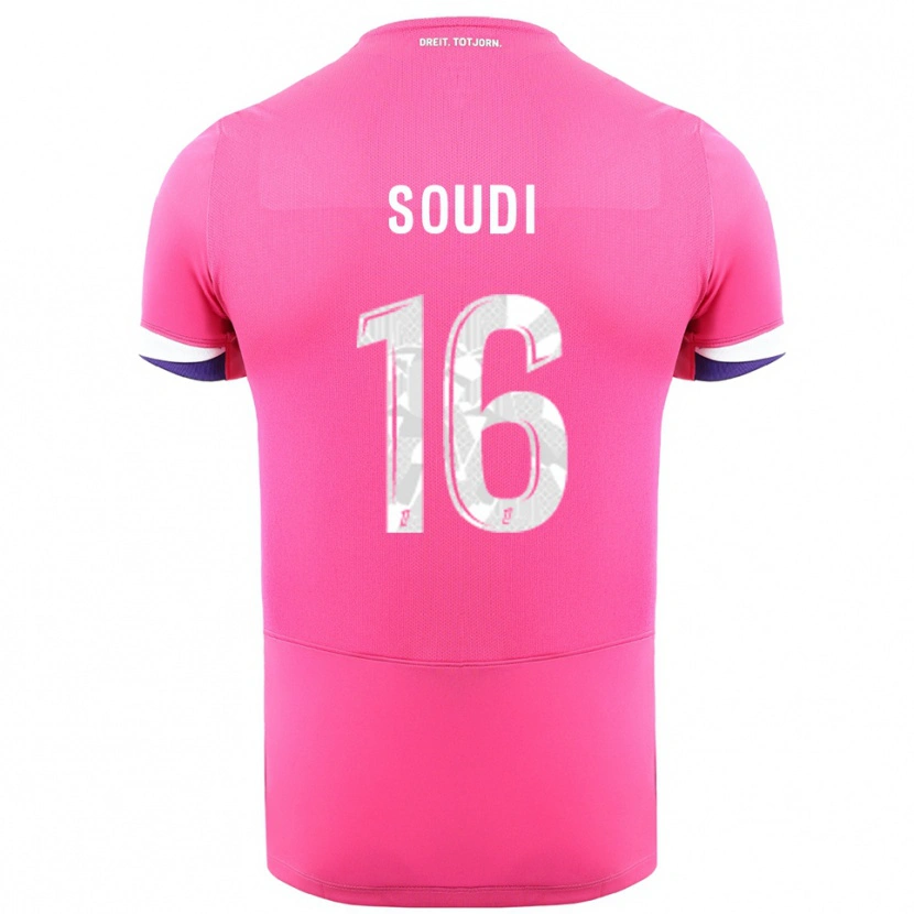 Danxen Criança Camisola Adam Soudi #16 Rosa Branco Alternativa 2025/26 Camisa Brasil