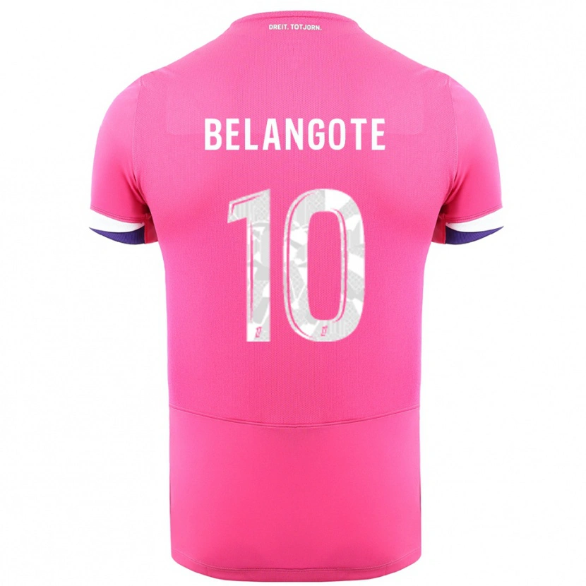 Danxen Criança Camisola Aël Belangote #10 Rosa Branco Alternativa 2025/26 Camisa Brasil