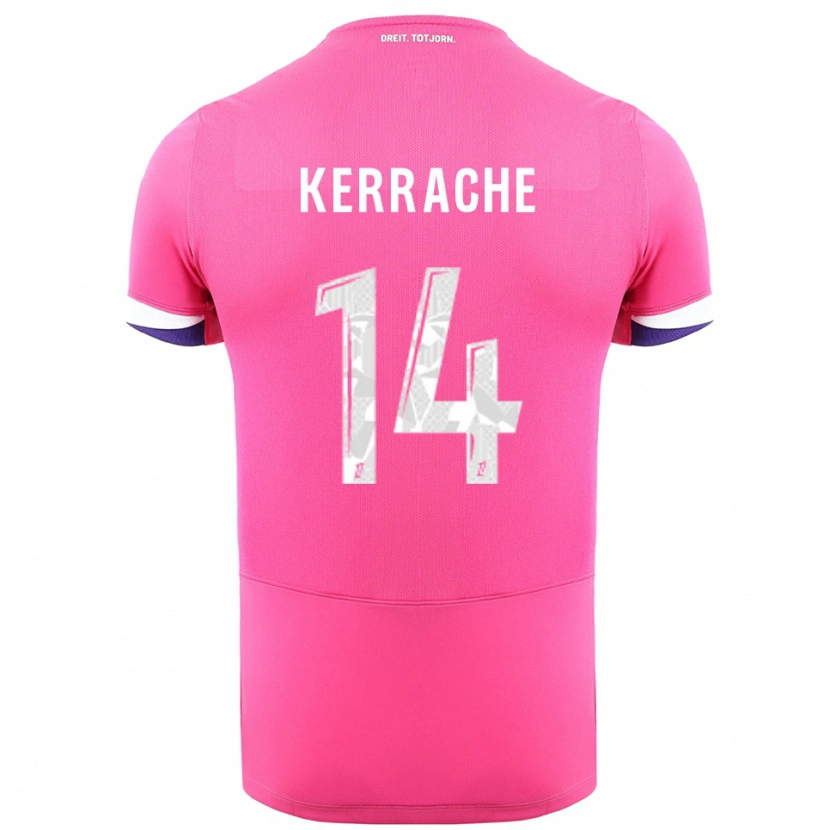 Danxen Criança Camisola Marina Kerrache #14 Rosa Branco Alternativa 2025/26 Camisa Brasil