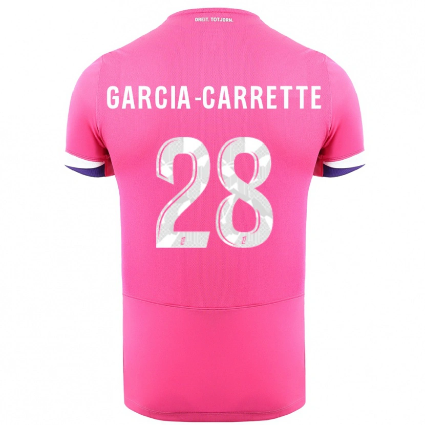 Danxen Criança Camisola Hortense Garcia-Carrette #28 Rosa Branco Alternativa 2025/26 Camisa Brasil