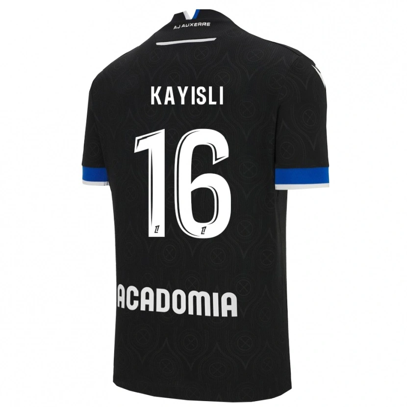 Danxen Criança Camisola Mehmet Kayisli #16 Preto Branco Alternativa 2025/26 Camisa Brasil