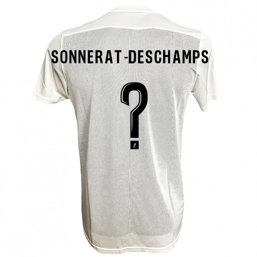 Danxen Criança Camisola Nattio Sonnerat-Deschamps #0 Preto Branco Alternativa 2025/26 Camisa Brasil