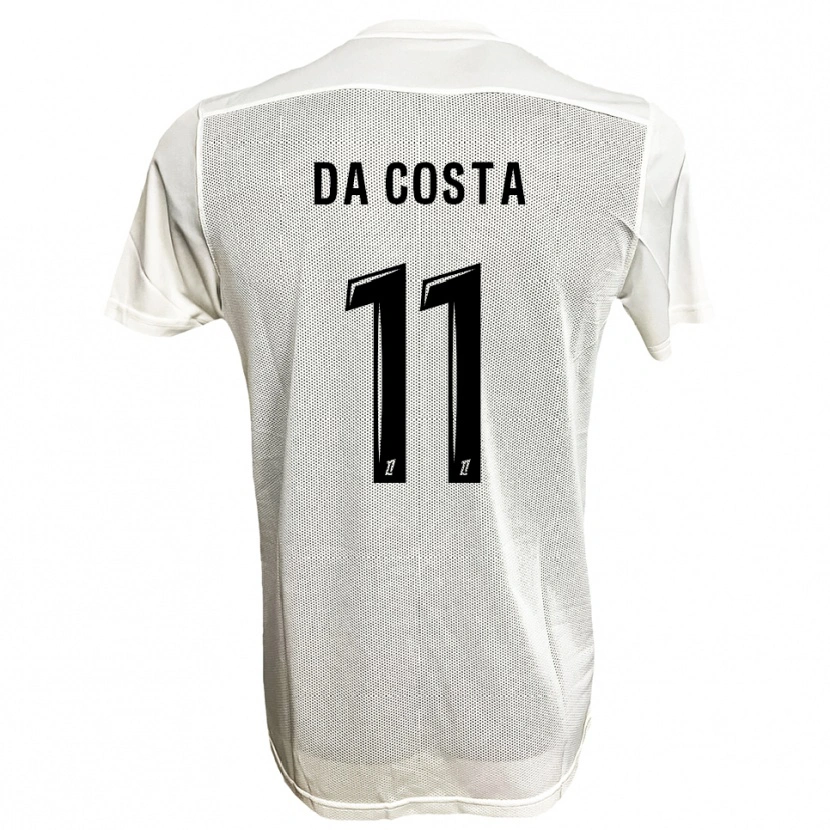 Danxen Criança Camisola Rúben Macedo Da Costa #11 Preto Branco Alternativa 2025/26 Camisa Brasil