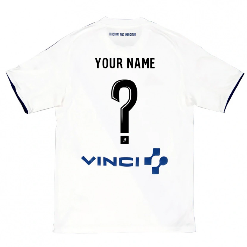 Danxen Criança Camisola Seu Nome #0 Branco Azul Alternativa 2025/26 Camisa Brasil