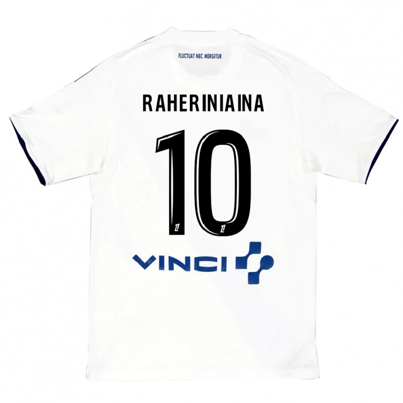 Danxen Criança Camisola El Hadary Raheriniaina #10 Branco Azul Alternativa 2025/26 Camisa Brasil