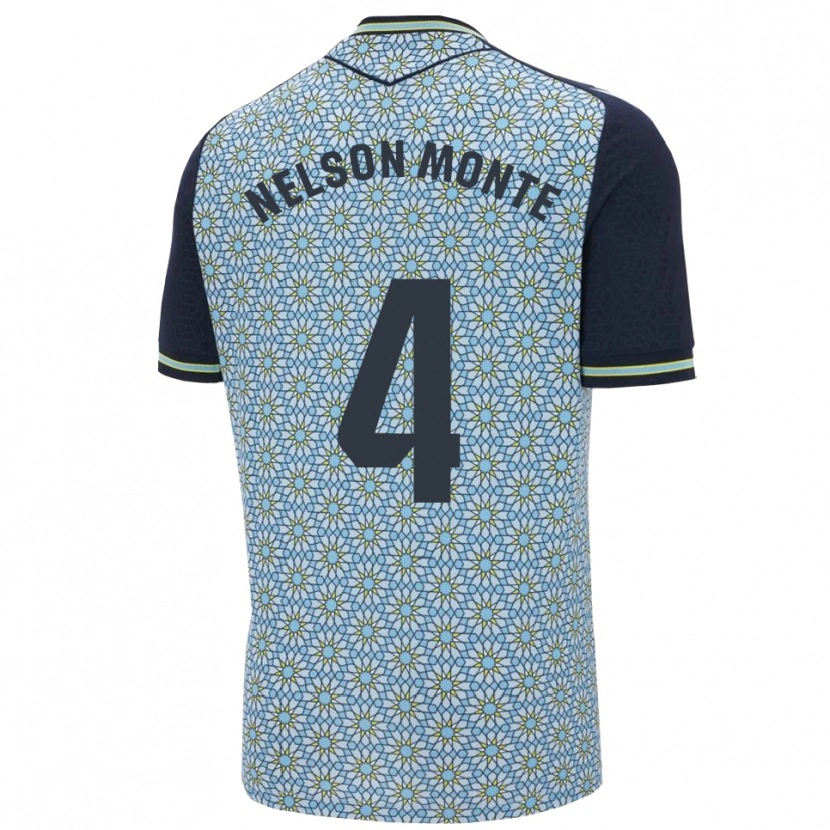 Danxen Criança Camisola Nélson Monte #4 Azul Marinho Alternativa 2025/26 Camisa Brasil