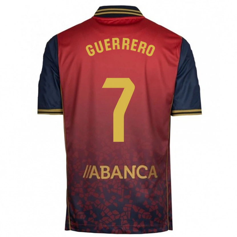 Danxen Criança Camisola Adrián Guerrero #7 Vermelho Marinho Alternativa 2025/26 Camisa Brasil
