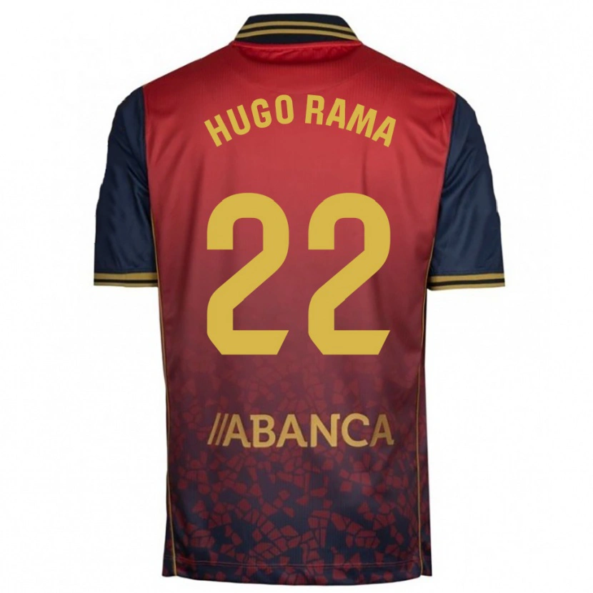 Danxen Criança Camisola Hugo Rama #22 Vermelho Marinho Alternativa 2025/26 Camisa Brasil