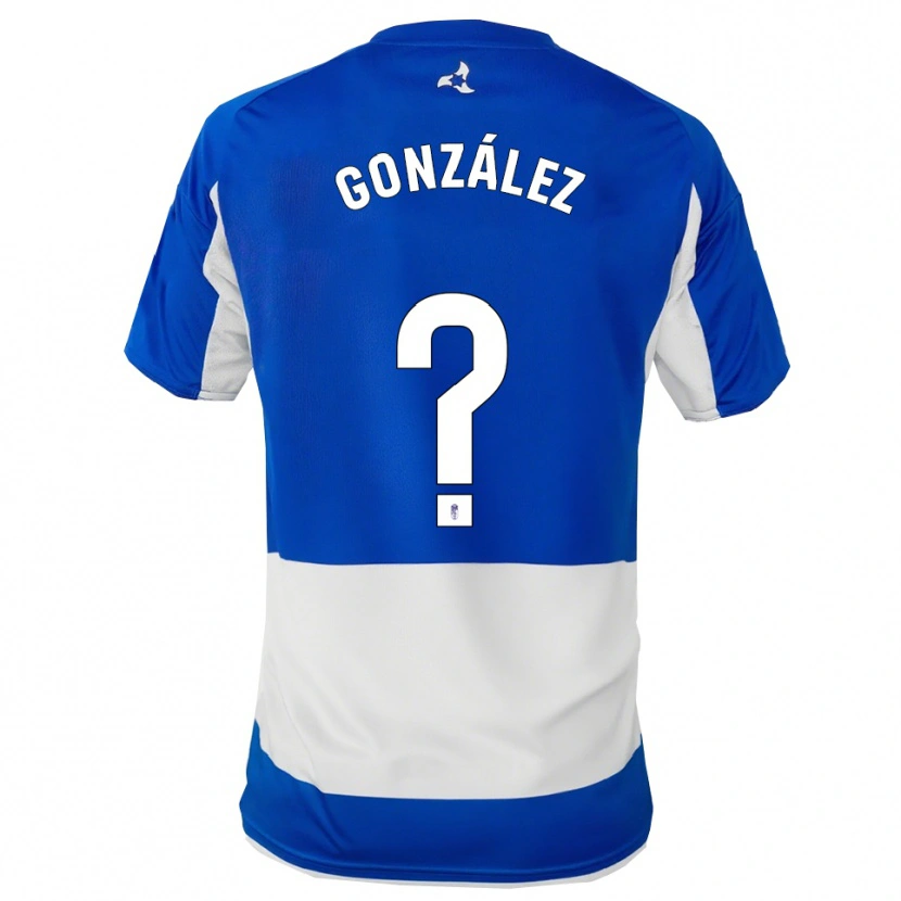 Danxen Criança Camisola Pablo González #0 Azul Branco Alternativa 2025/26 Camisa Brasil