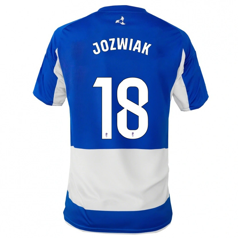 Danxen Criança Camisola Kamil Józwiak #18 Azul Branco Alternativa 2025/26 Camisa Brasil