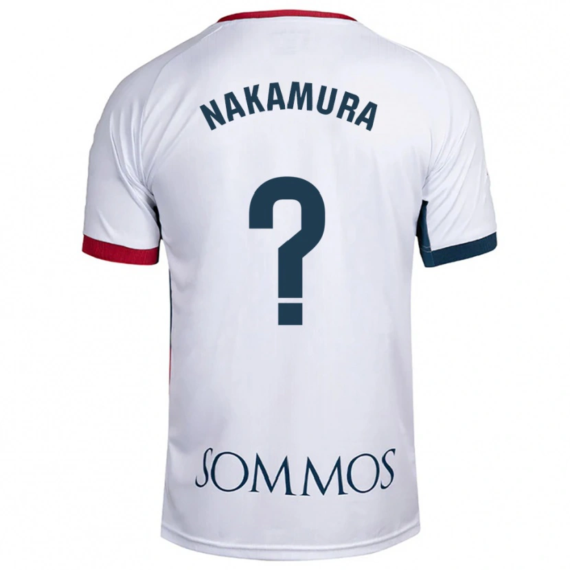 Danxen Criança Camisola Togo Nakamura #0 Branco Vermelho Alternativa 2025/26 Camisa Brasil