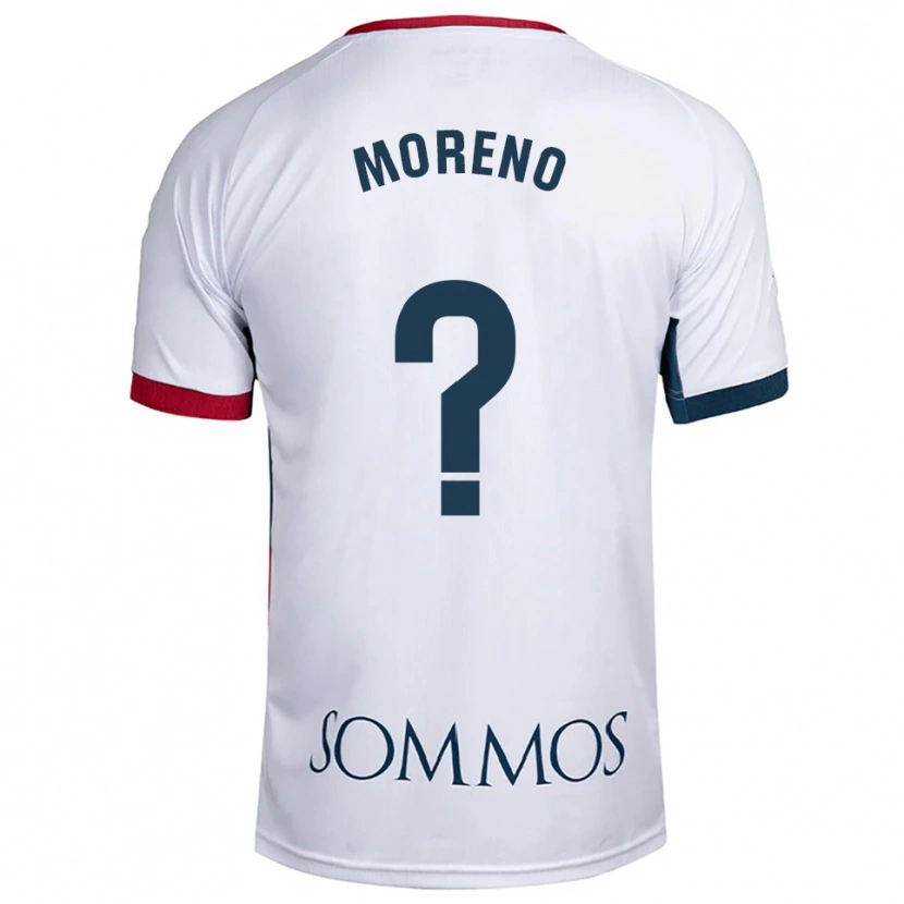 Danxen Criança Camisola Eloy Moreno #0 Branco Vermelho Alternativa 2025/26 Camisa Brasil