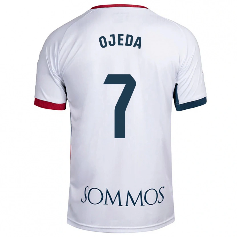 Danxen Criança Camisola Dani Ojeda #7 Branco Vermelho Alternativa 2025/26 Camisa Brasil