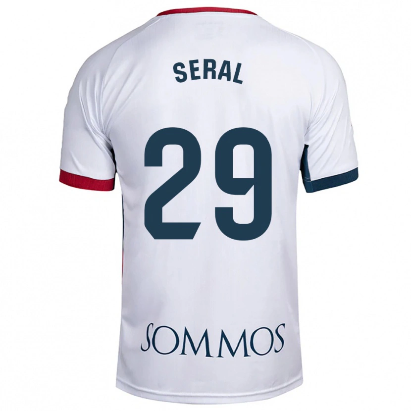 Danxen Criança Camisola Abel Seral #29 Branco Vermelho Alternativa 2025/26 Camisa Brasil