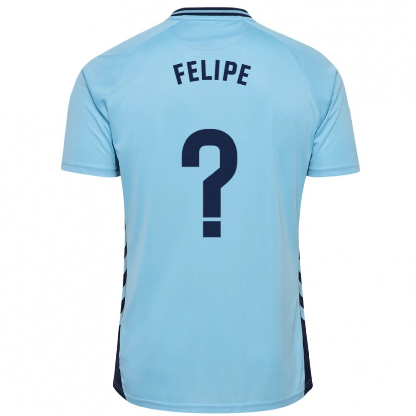 Danxen Criança Camisola Amai Felipe #0 Azul Celeste Alternativa 2025/26 Camisa Brasil