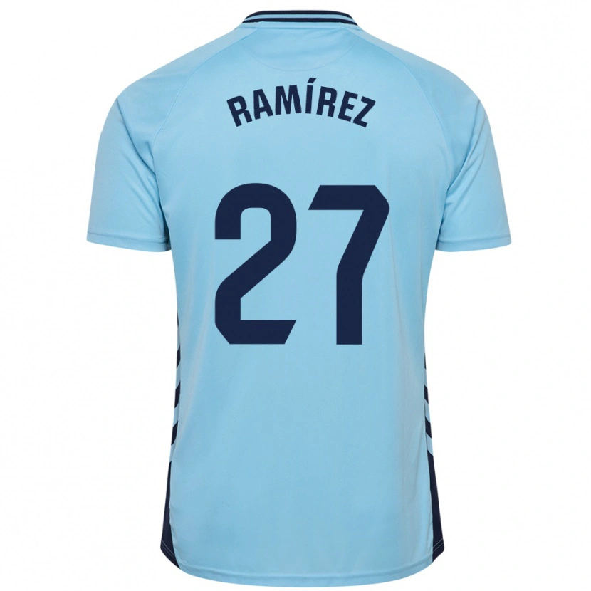 Danxen Criança Camisola Kirian Ramírez #27 Azul Celeste Alternativa 2025/26 Camisa Brasil