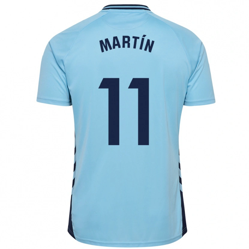 Danxen Criança Camisola Diego Martín #11 Azul Celeste Alternativa 2025/26 Camisa Brasil