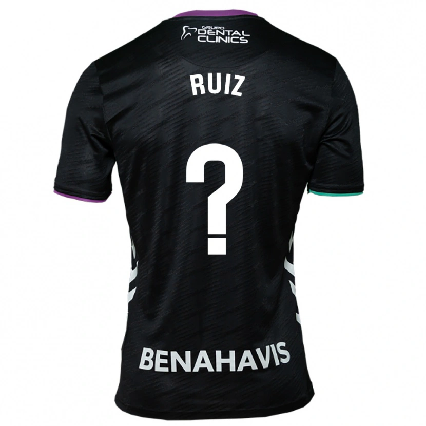 Danxen Criança Camisola Jorge Ruiz #0 Preto Roxo Verde Alternativa 2025/26 Camisa Brasil
