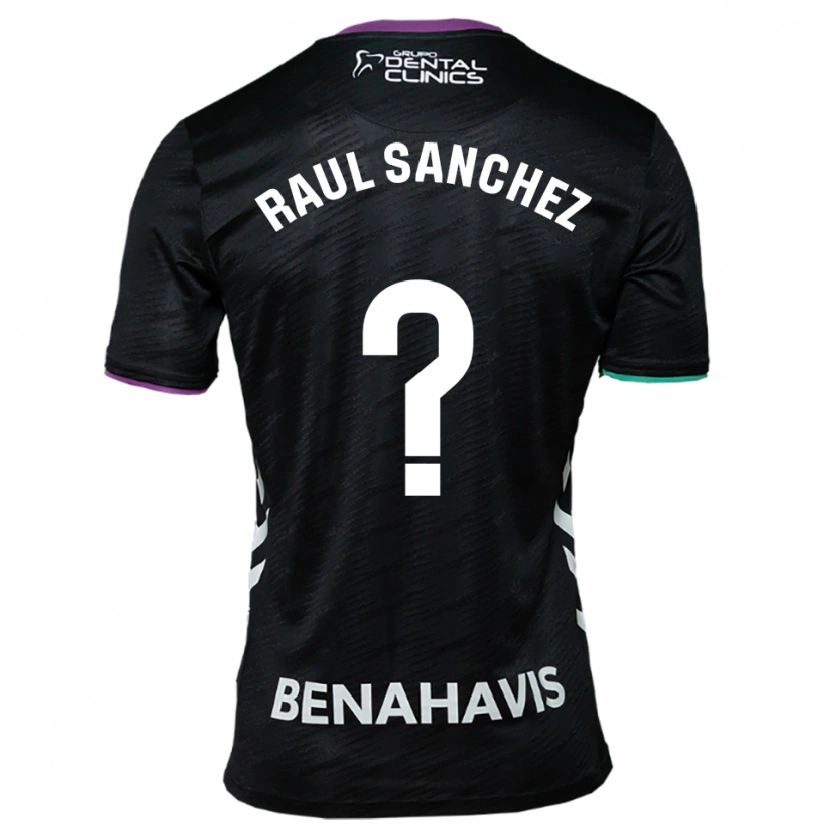 Danxen Criança Camisola Raul Sánchez #0 Preto Roxo Verde Alternativa 2025/26 Camisa Brasil