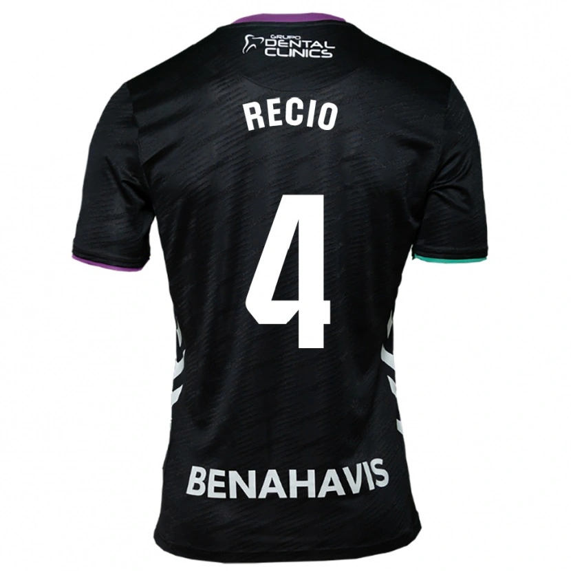 Danxen Criança Camisola Ángel Recio #4 Preto Roxo Verde Alternativa 2025/26 Camisa Brasil