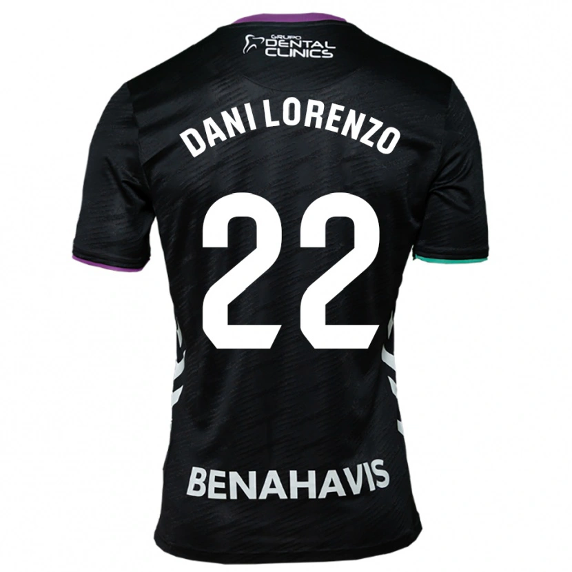 Danxen Criança Camisola Dani Lorenzo #22 Preto Roxo Verde Alternativa 2025/26 Camisa Brasil