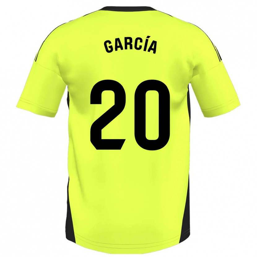 Danxen Criança Camisola Alberto García #20 Amarelo Fluorescente Alternativa 2025/26 Camisa Brasil