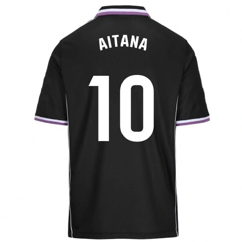 Danxen Criança Camisola Aitana Ruda Lara #10 Roxo Preto Alternativa 2025/26 Camisa Brasil