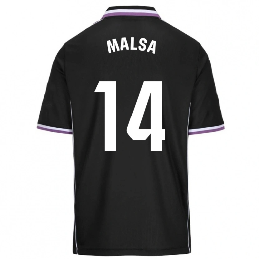 Danxen Criança Camisola Mickaël Malsa #14 Roxo Preto Alternativa 2025/26 Camisa Brasil