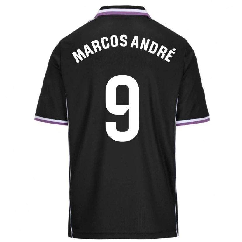 Danxen Criança Camisola Marcos André #9 Roxo Preto Alternativa 2025/26 Camisa Brasil