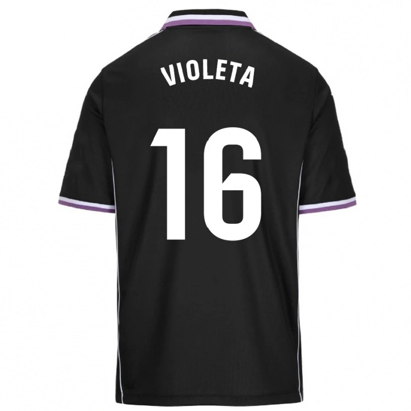 Danxen Criança Camisola Violeta Antón Guerrero #16 Roxo Preto Alternativa 2025/26 Camisa Brasil