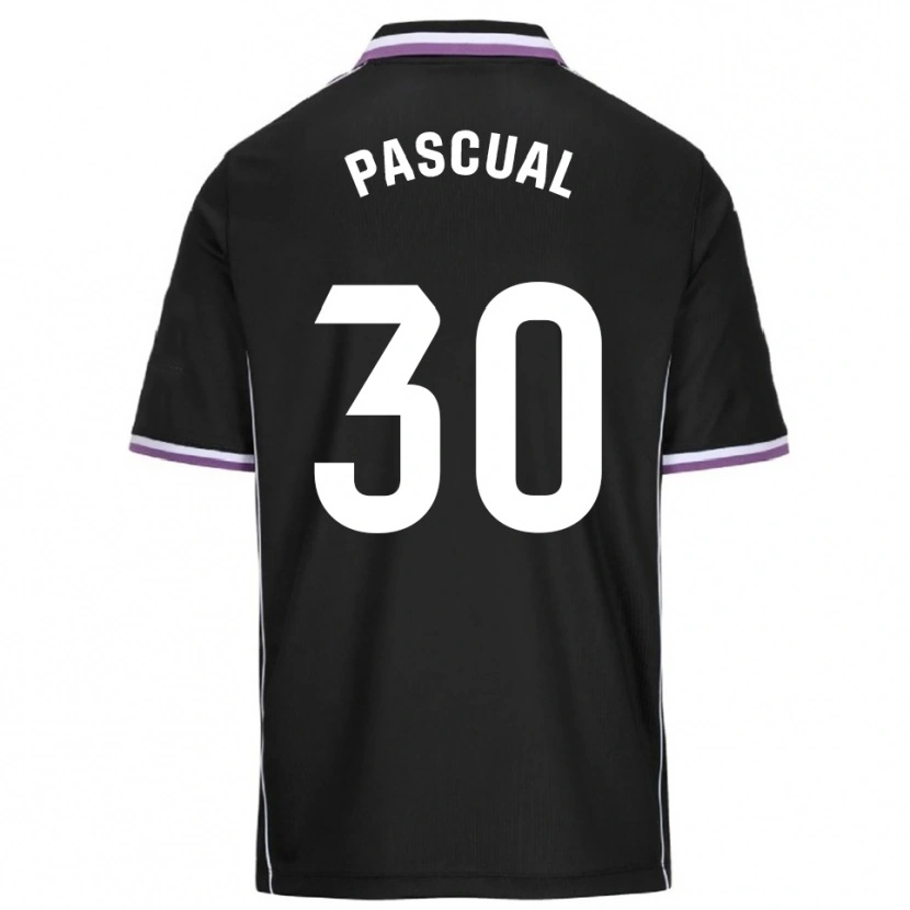 Danxen Criança Camisola Adrián Pascual #30 Roxo Preto Alternativa 2025/26 Camisa Brasil