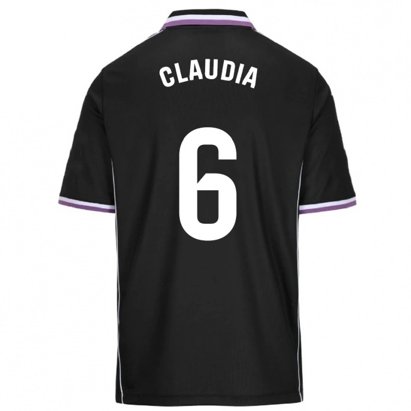 Danxen Criança Camisola Claudia Gómez Villagrá #6 Roxo Preto Alternativa 2025/26 Camisa Brasil