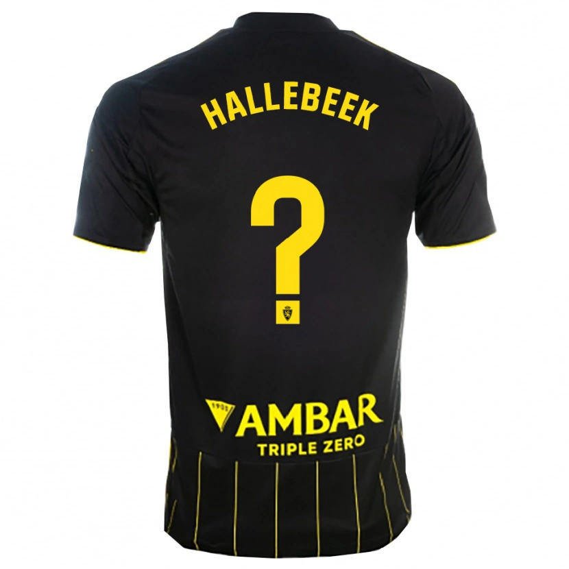 Danxen Criança Camisola Boaz Hallebeek #0 Preto Amarelo Alternativa 2025/26 Camisa Brasil