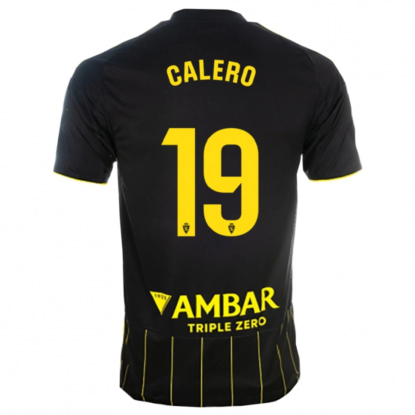 Danxen Criança Camisola Iván Calero #19 Preto Amarelo Alternativa 2025/26 Camisa Brasil