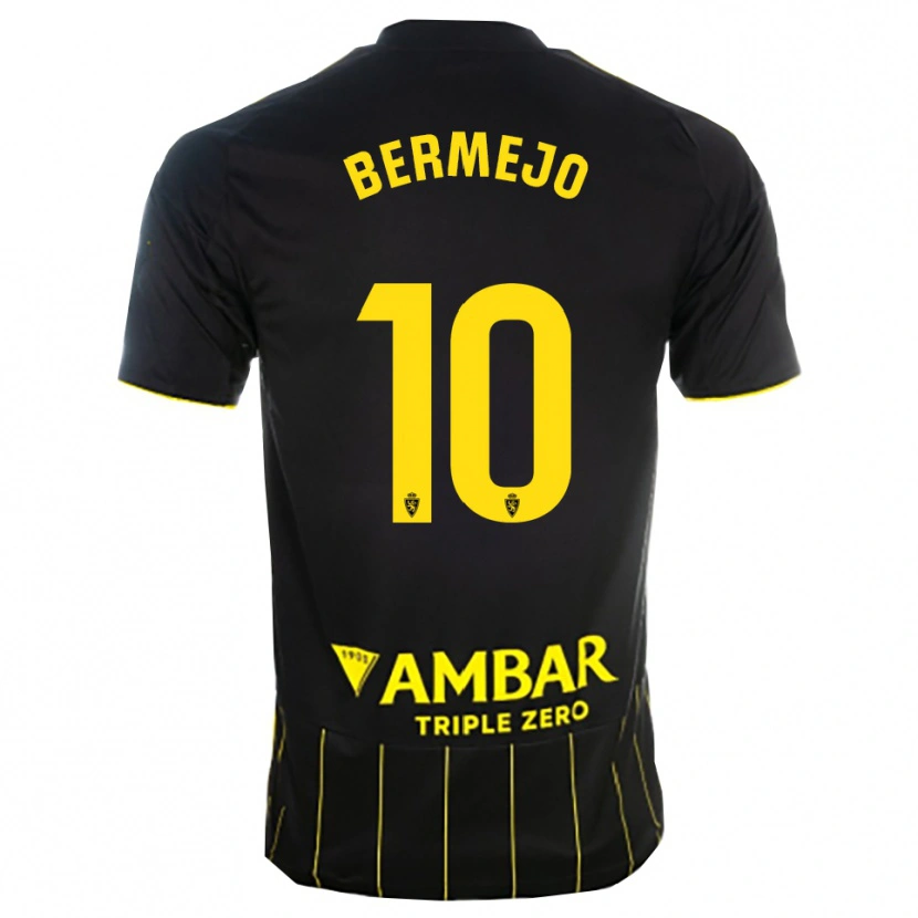 Danxen Criança Camisola Sergio Bermejo #10 Preto Amarelo Alternativa 2025/26 Camisa Brasil