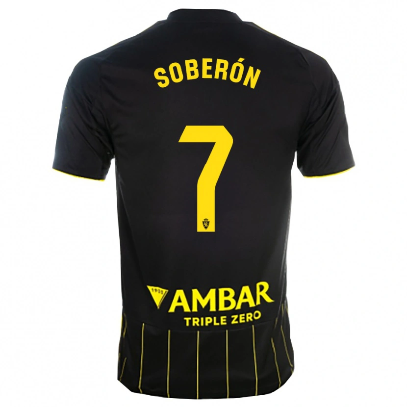 Danxen Criança Camisola Mario Soberón #7 Preto Amarelo Alternativa 2025/26 Camisa Brasil