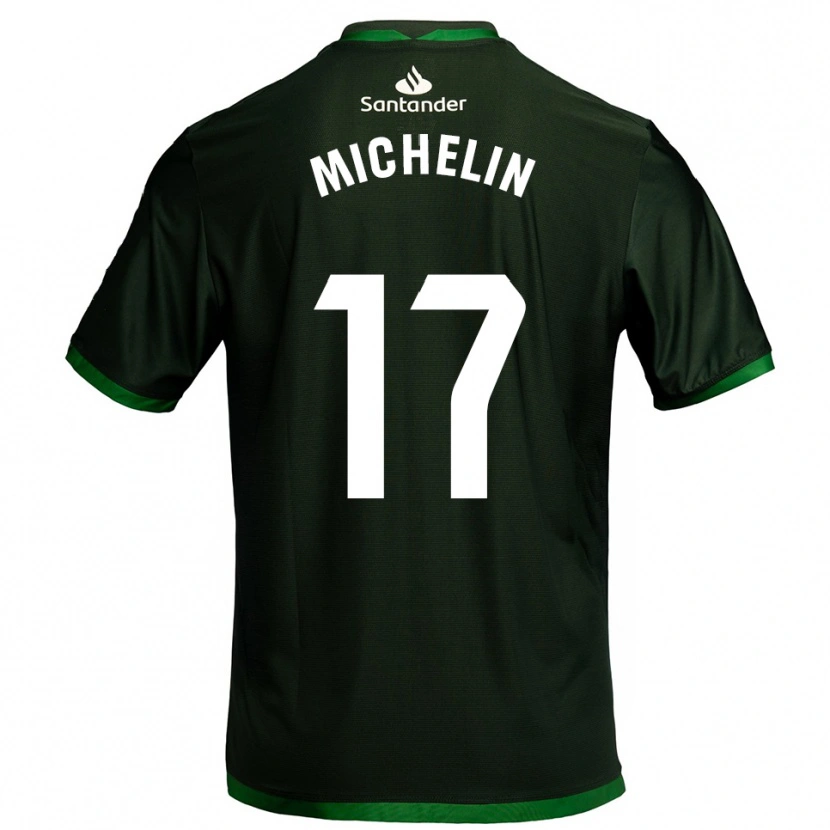 Danxen Criança Camisola Clément Michelin #17 Verde Escuro Alternativa 2025/26 Camisa Brasil