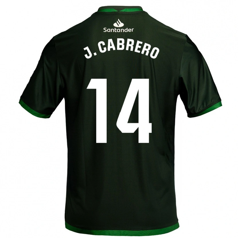 Danxen Criança Camisola Jimena Cabrero De La Llama #14 Verde Escuro Alternativa 2025/26 Camisa Brasil
