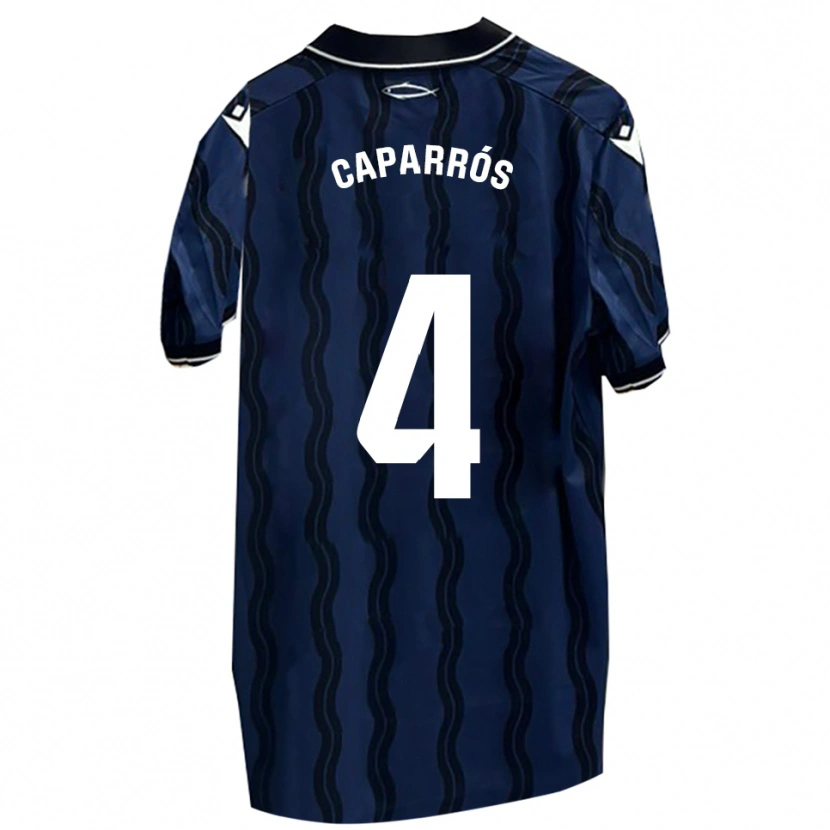 Danxen Criança Camisola Albert Caparrós #4 Azul Escuro Preto Alternativa 2025/26 Camisa Brasil